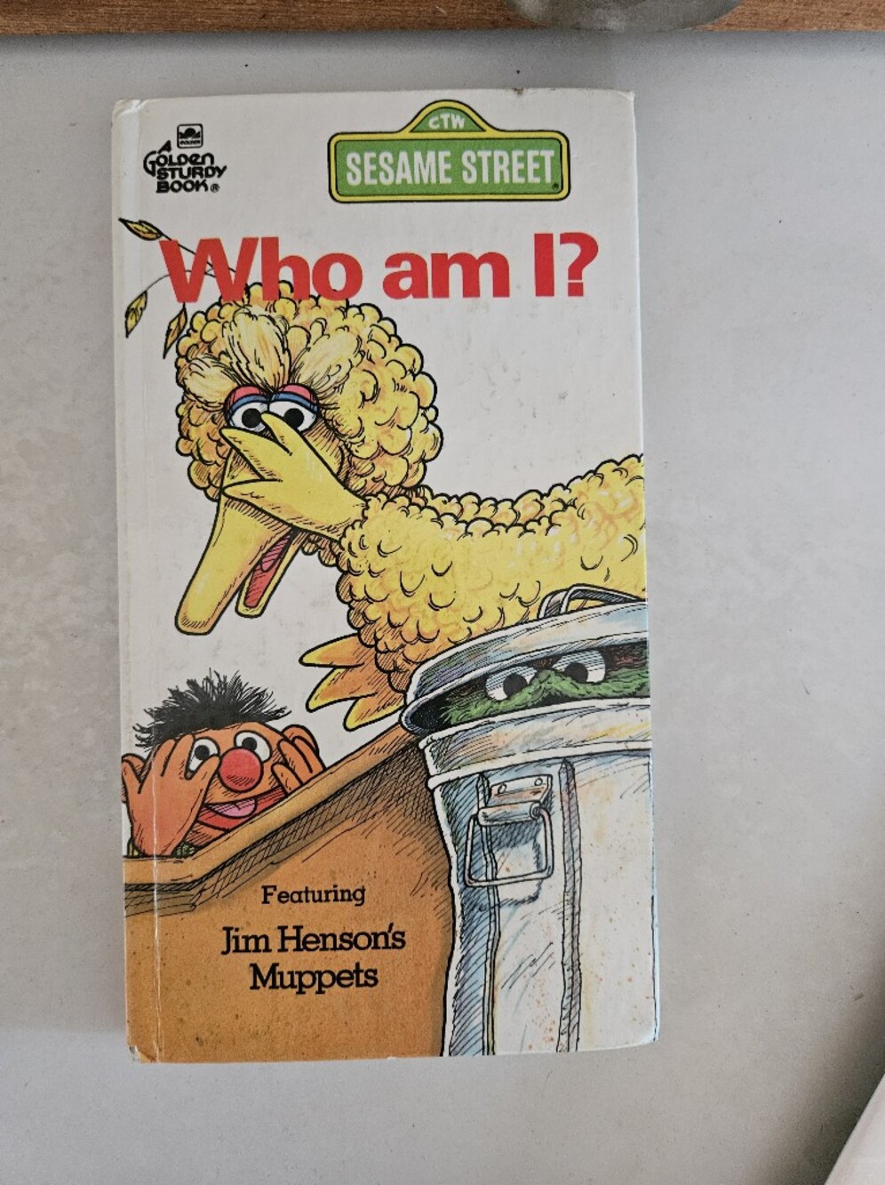 💜2/$15 VTG 1978 Sesame Street "Who Am I" Book